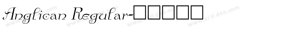 Anglican Regular字体转换